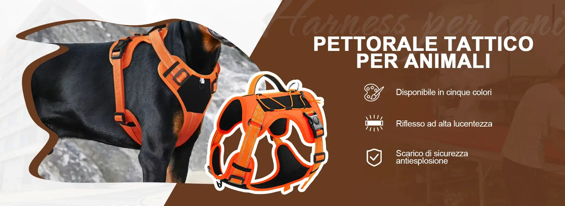 Light weight dog harness