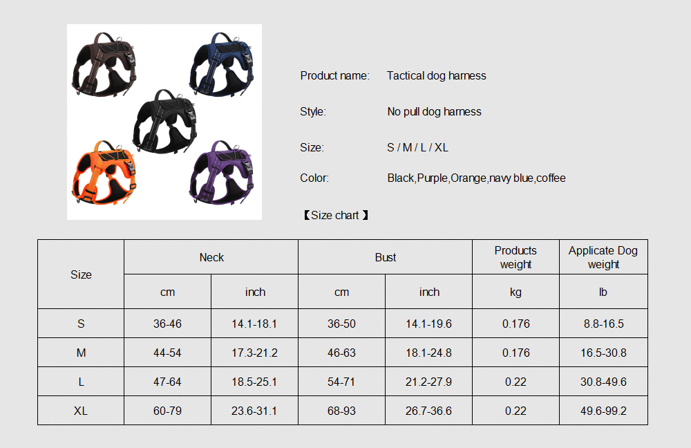 No pull dog harness